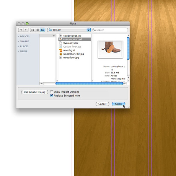Screenshot: Place a graphic Screenshot: Place a graphic